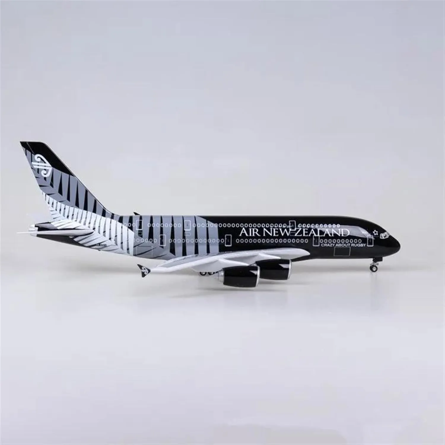 1 160 Scale Model for Air New Zealand A380 Die Cast Resin Airbus Aircraft with Lights and Wheels Collectible Display Miniatures Set(No Light)