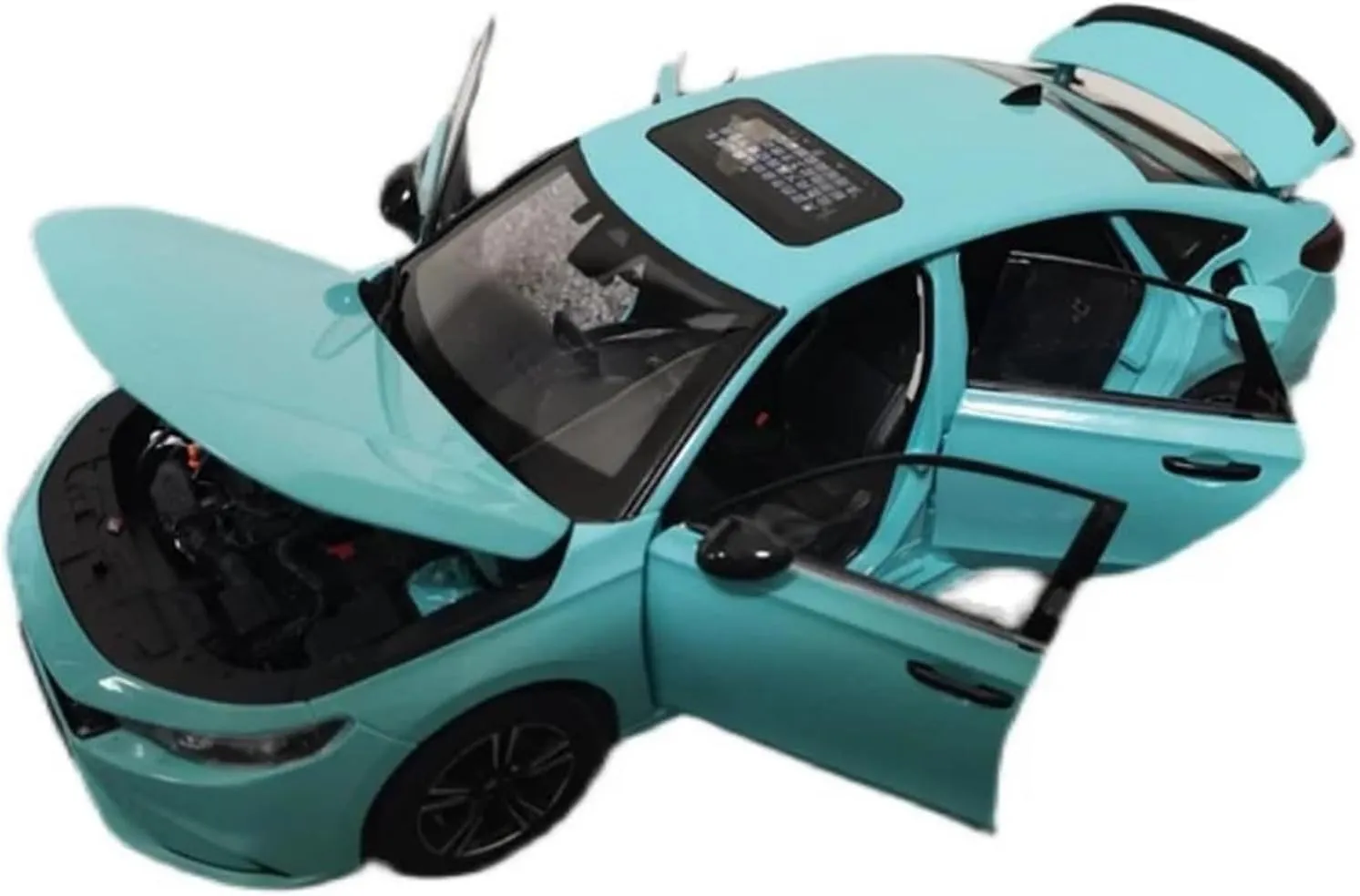 1 18 for Honda Integra Type 2022 Simulation Car Model Display Souvenir Hobby Collection High-end Toy Motor Vehicles Toys(Yellow)