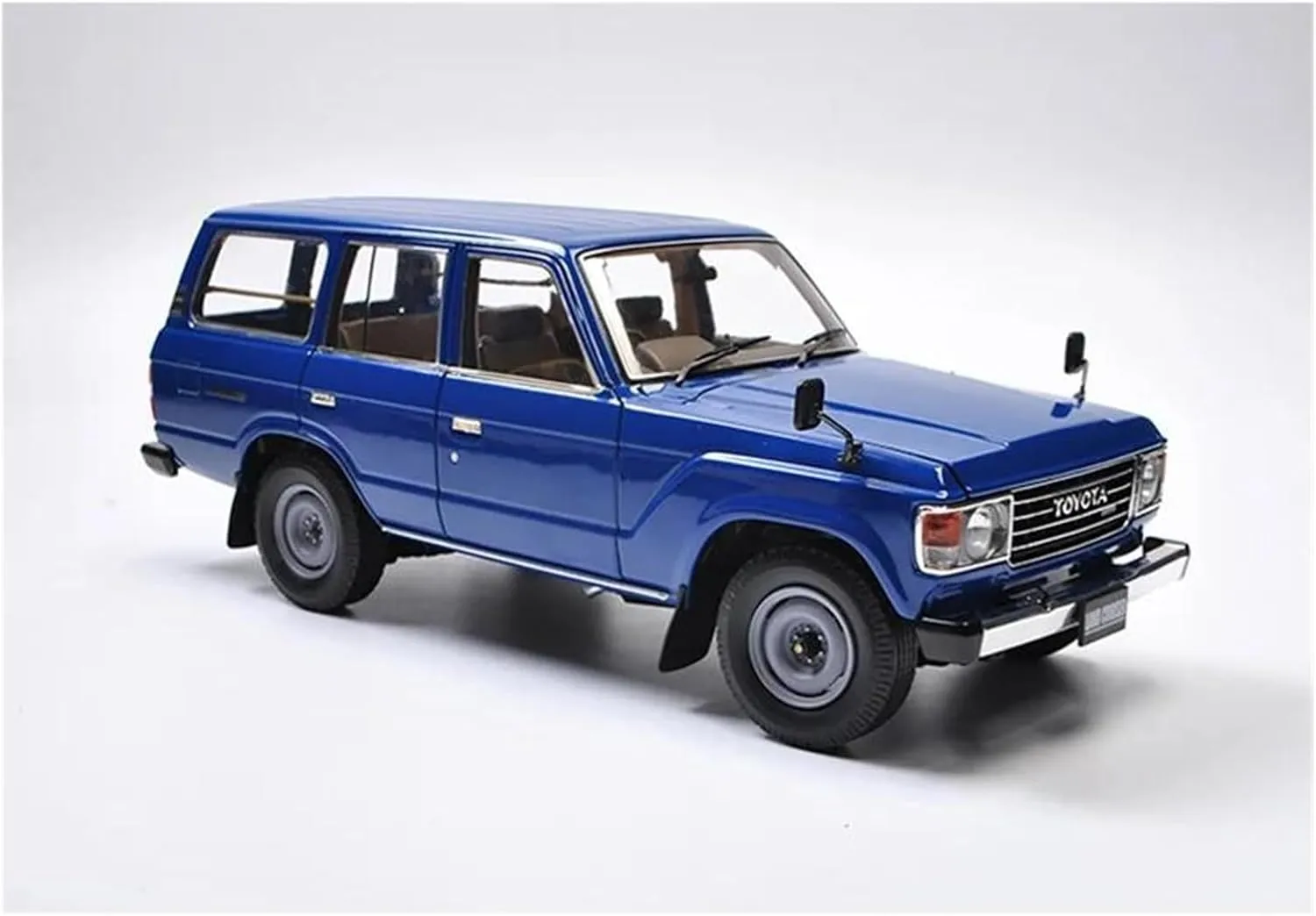 1 18 for Toyota Land Cruiser LC60 Alloy Diecast Car Model Simulation Collection Display Figure Souvenirs Motor Vehicles Toys(Blue)