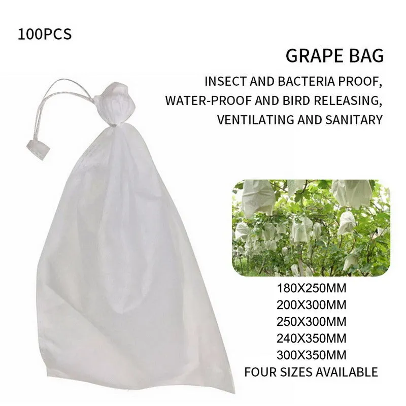 100PCS Net Bag for Garden Plant Fruit Protect Vegetable Pest Control