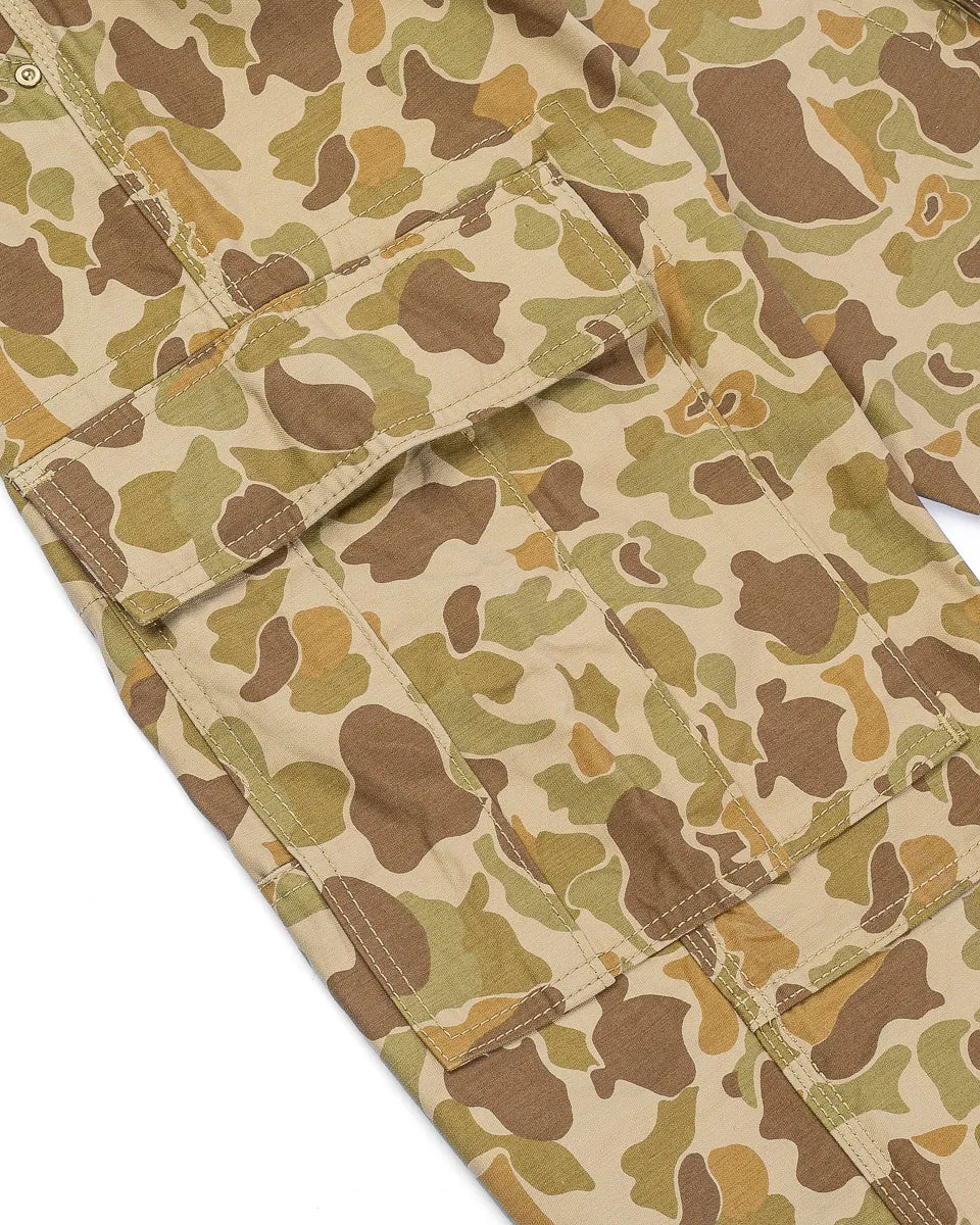 10oz Sateen Camouflage Cargo Pants - Duck Hunter