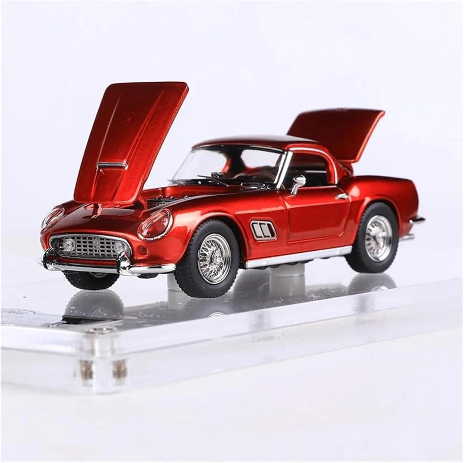1:64 for Convertible California SWB250GT Classic Alloy Model Car Desktop Ornaments Adult Collection Gifts Die-Cast Car
