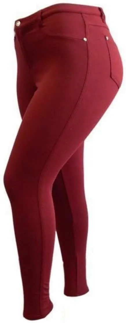 1826/926 Ponte Women's Butt Lift Plus Size Super Comfy Moleton Skinny Stretch Jeggings Legging Cotton Yoga Pants