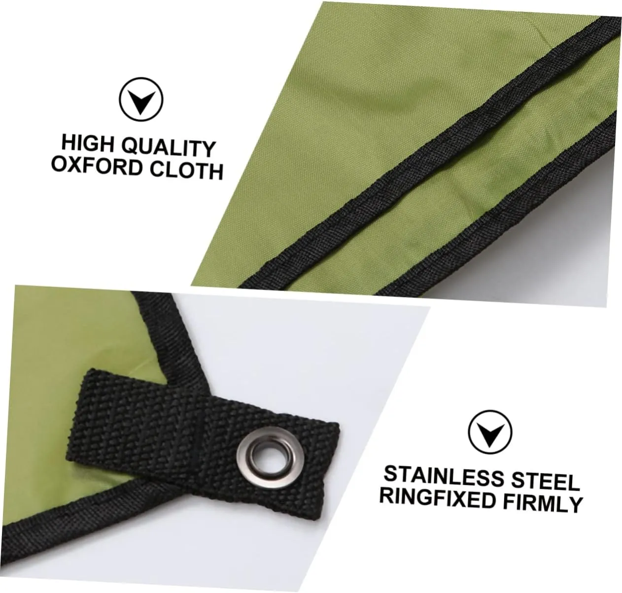 1pc Ground Mat Oxford Cloth Blanket for Camping Hiking Beach and Outdoor Activities Lightweight Portable Uv Army Green
