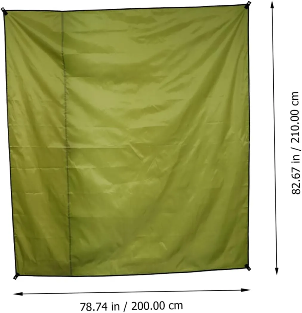 1pc Ground Mat Oxford Cloth Blanket for Camping Hiking Beach and Outdoor Activities Lightweight Portable Uv Army Green