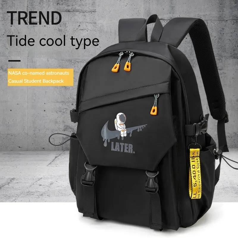 2024 Men Laptops Backpack Astronaut Printed Orthopedic  Schoolbag Primary Waterproof Backpacks  Kids School Bags