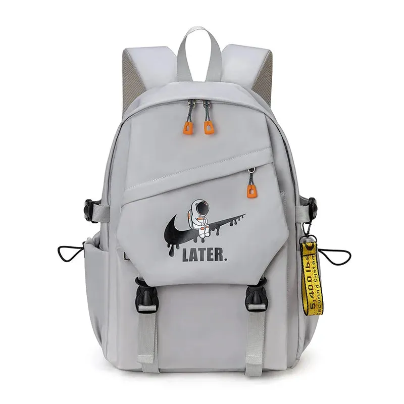 2024 Men Laptops Backpack Astronaut Printed Orthopedic  Schoolbag Primary Waterproof Backpacks  Kids School Bags