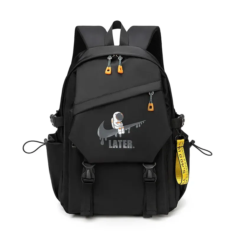 2024 Men Laptops Backpack Astronaut Printed Orthopedic  Schoolbag Primary Waterproof Backpacks  Kids School Bags
