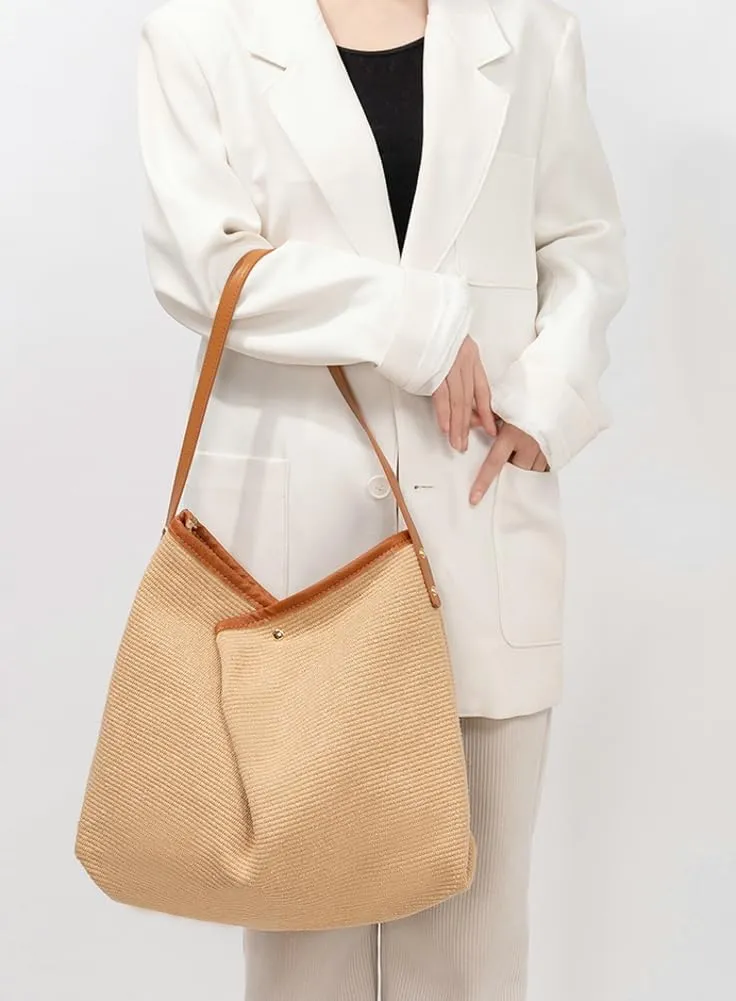 2025 Beach Resort Tote Bag Women Large Stylish Shoulder Bag Summer Travel Work Daily Commute Versatile Practical