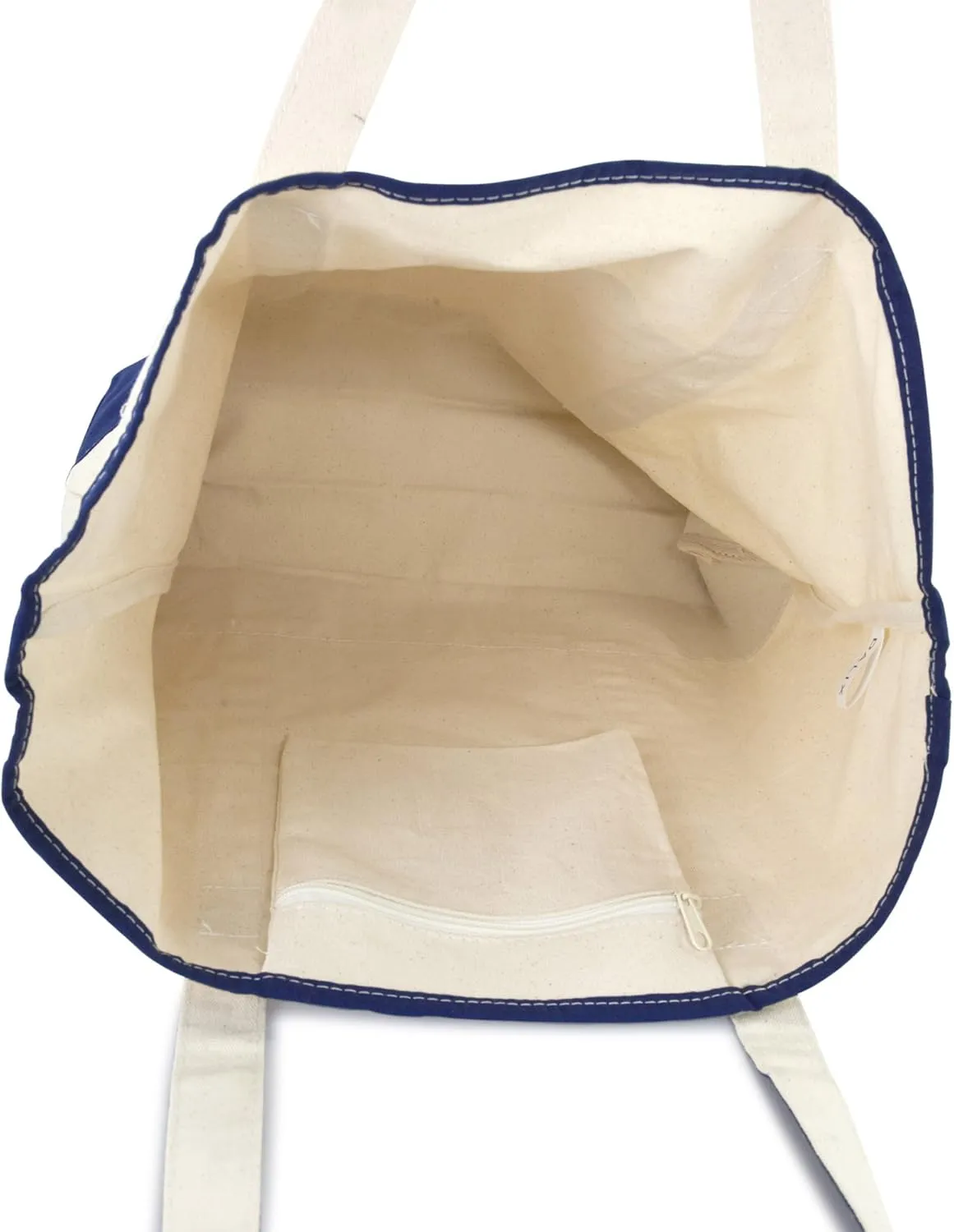 22" Open Top Heavy Duty Deluxe Tote Bag with Outer Pocket
