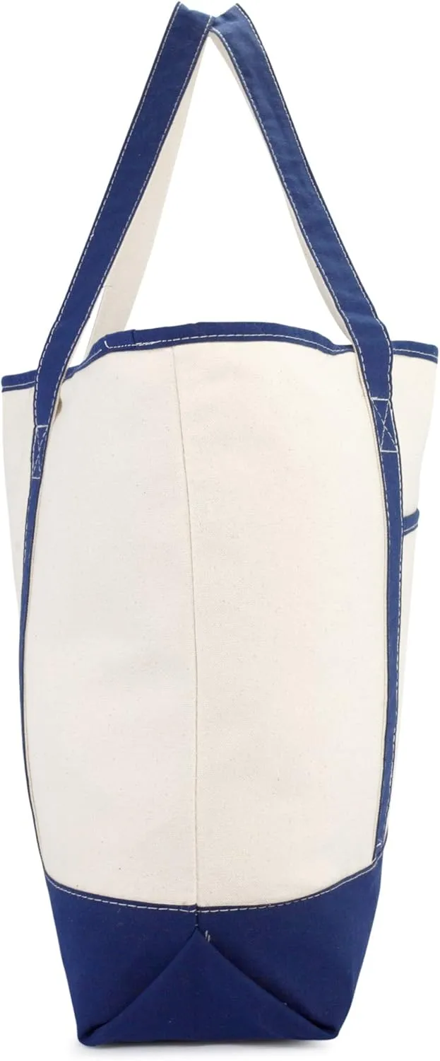 22" Open Top Heavy Duty Deluxe Tote Bag with Outer Pocket