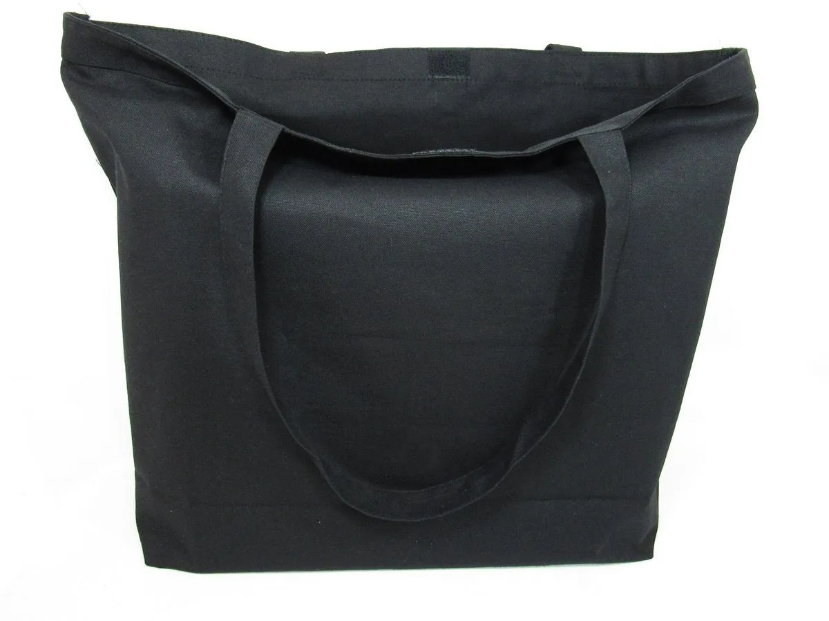 23" Extra Large Canvas Tote Bag w/Velcro Closure Beach Shopping