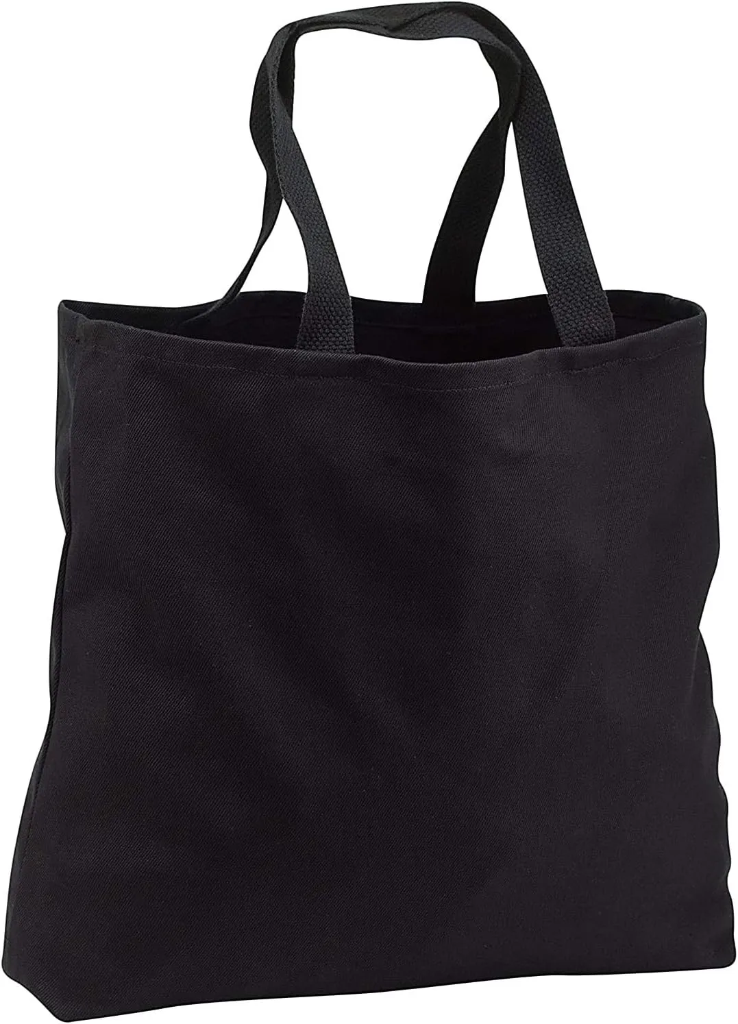 3dRose Black Tote Bag JUMBO 20w x 15h x 5d - California, Del Norte State Park, trail leading into the woods Forests