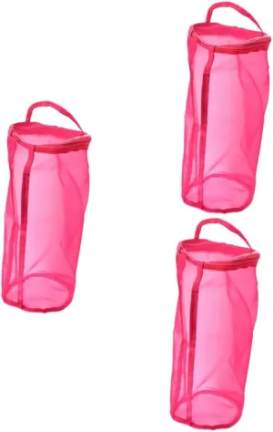 3pcs Stitch Bag Organizer Knitted Wool Storage Bag Tote Holder Yarn Organizer Tote No Odor for Home On-The-go
