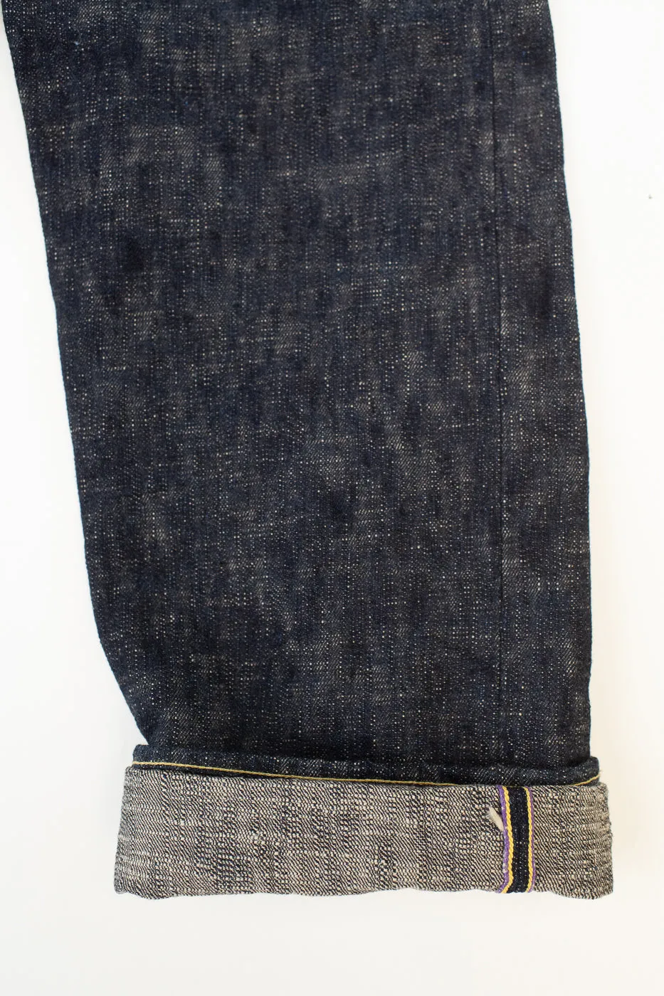 595-KA - 17oz "Kasuri" Slub Selvedge Denim - Retro Loose Straight