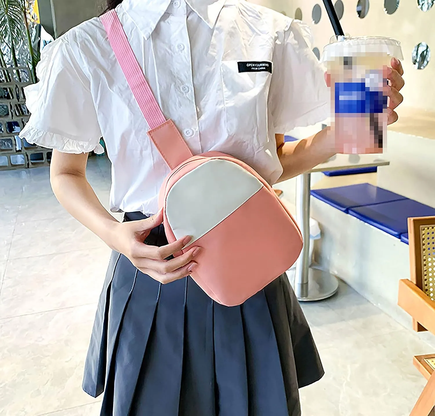5PCS Kawaii Backpack Set with Cute Pendants and Pins Accessories Cute Aesthetic Rucksack 17in School Bags Bookbag (Yellow2, 17in)