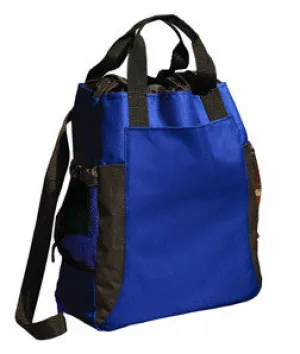 7291 UltraClub® Backpack Tote Royal/ Black