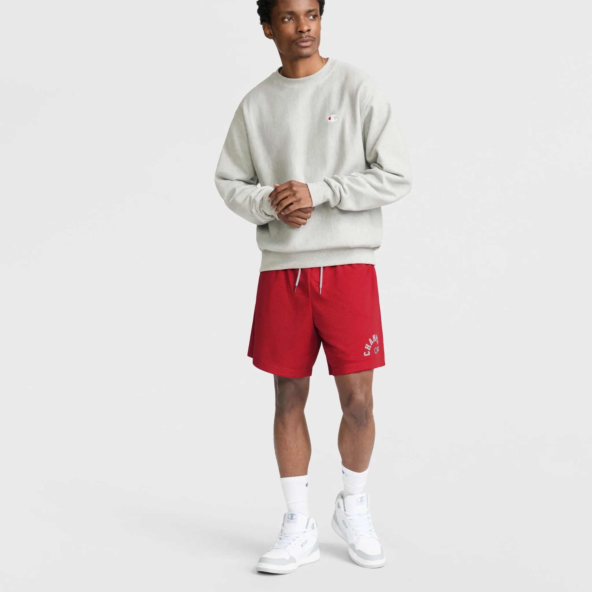 7" Yearbook Mesh Short, Arch Logo