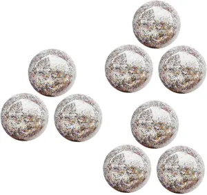 9pcs Transparent Glitter Inflatable Beach Sequin Pool Toy for Boy Girl Play Party Favors Activities