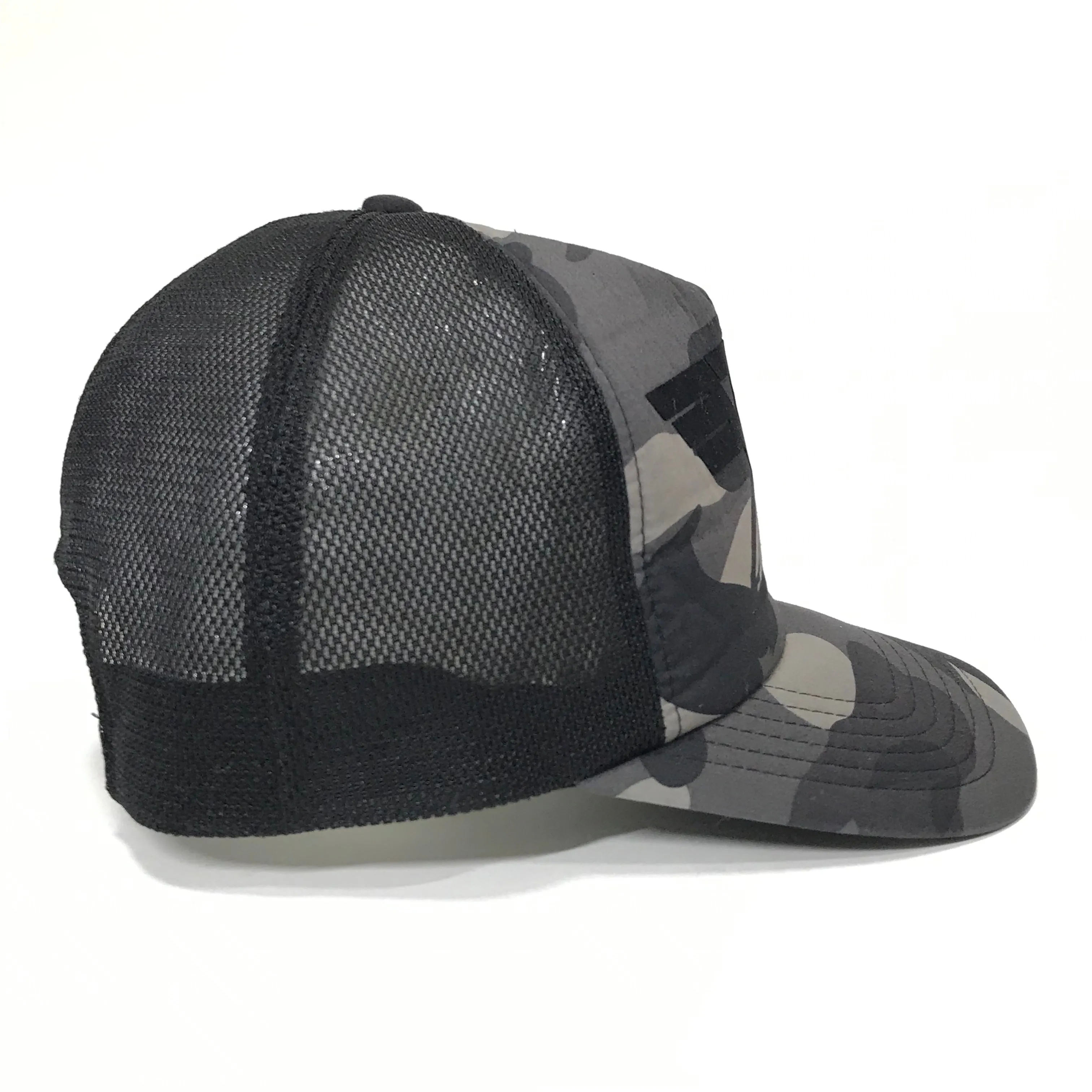 A Bathing Ape Bape Black Camo Van Halen Mesh Trucker Cap