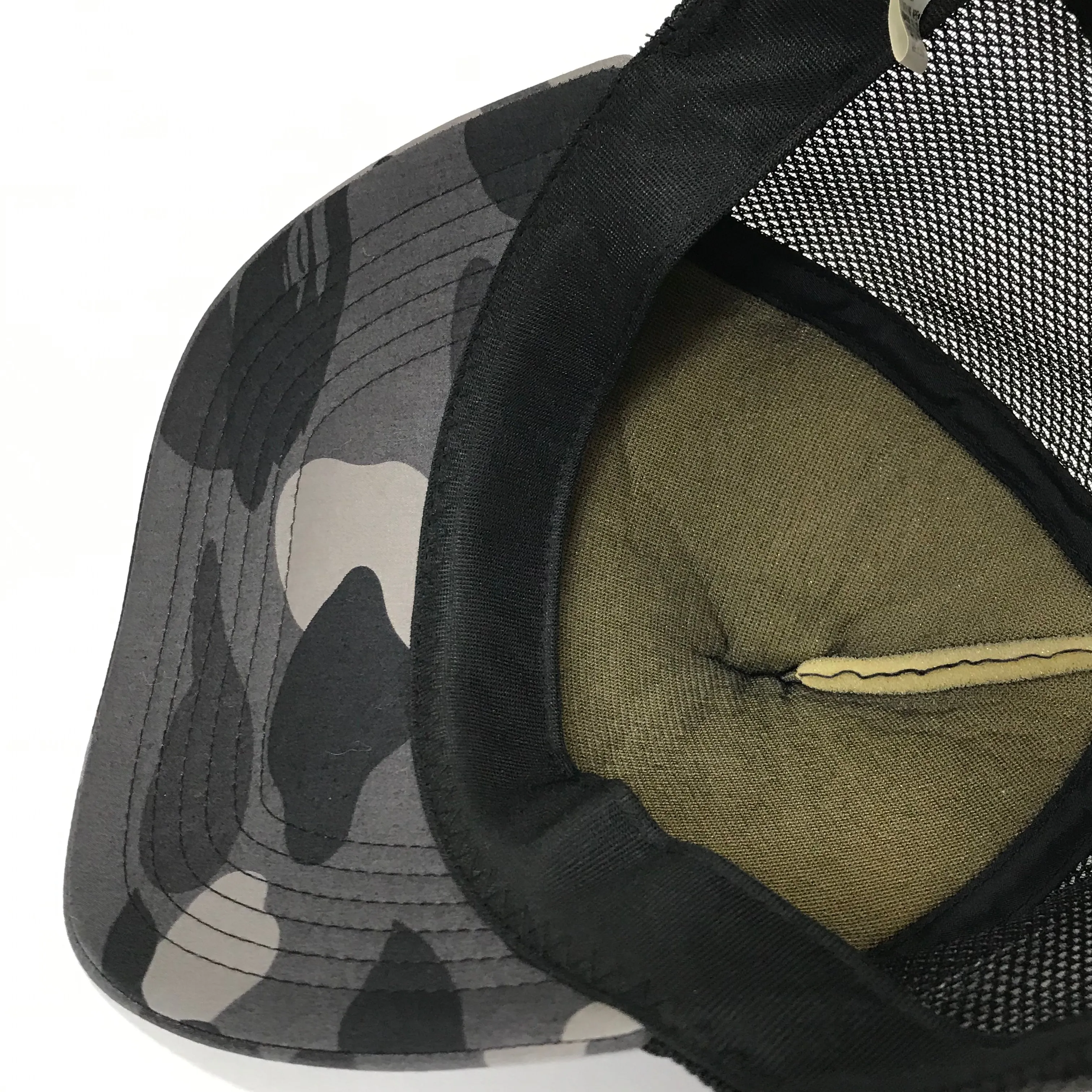 A Bathing Ape Bape Black Camo Van Halen Mesh Trucker Cap