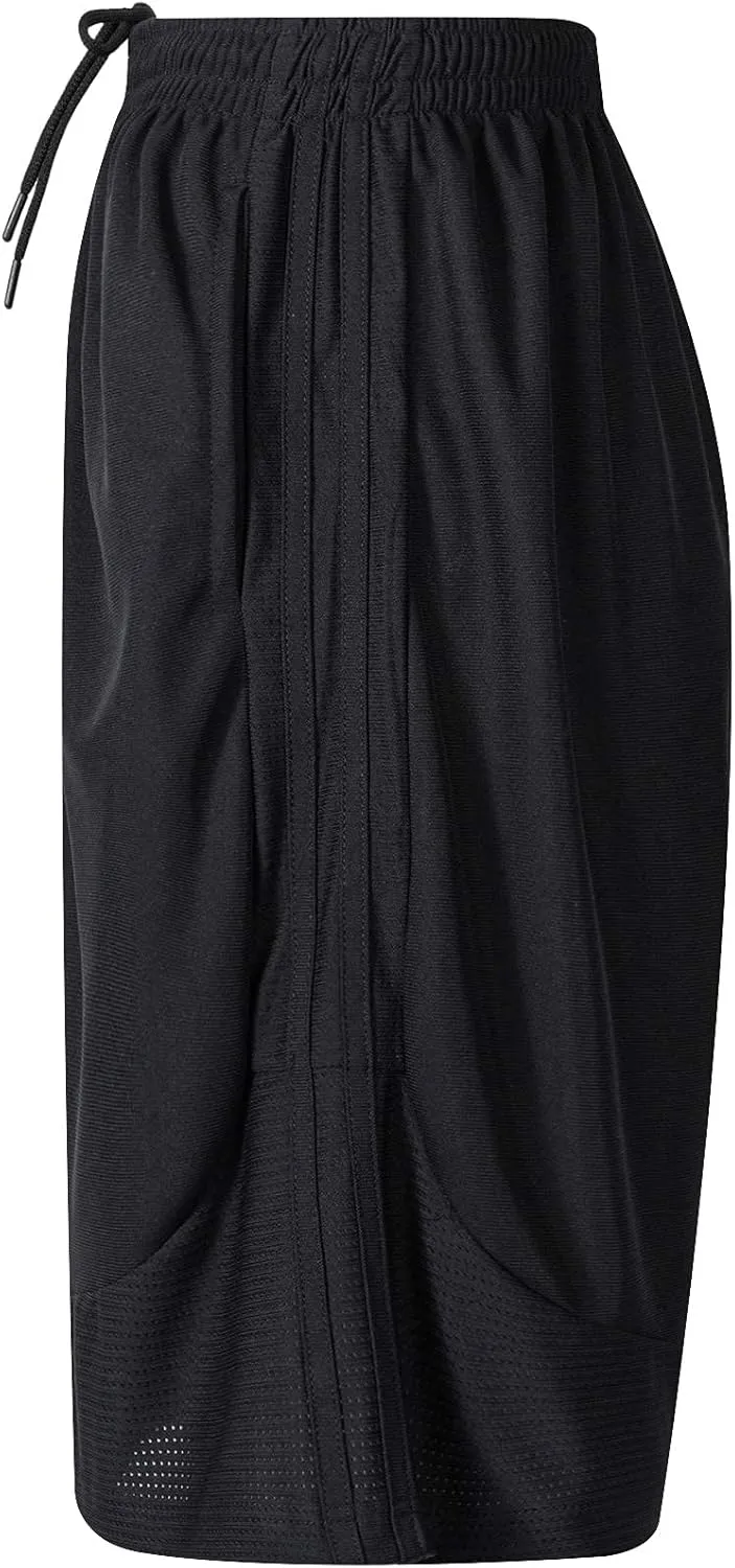 Abovewater Men’s Basketball Shorts with Deep Pockets Running Shorts & Gym Training Shorts with Drawstring