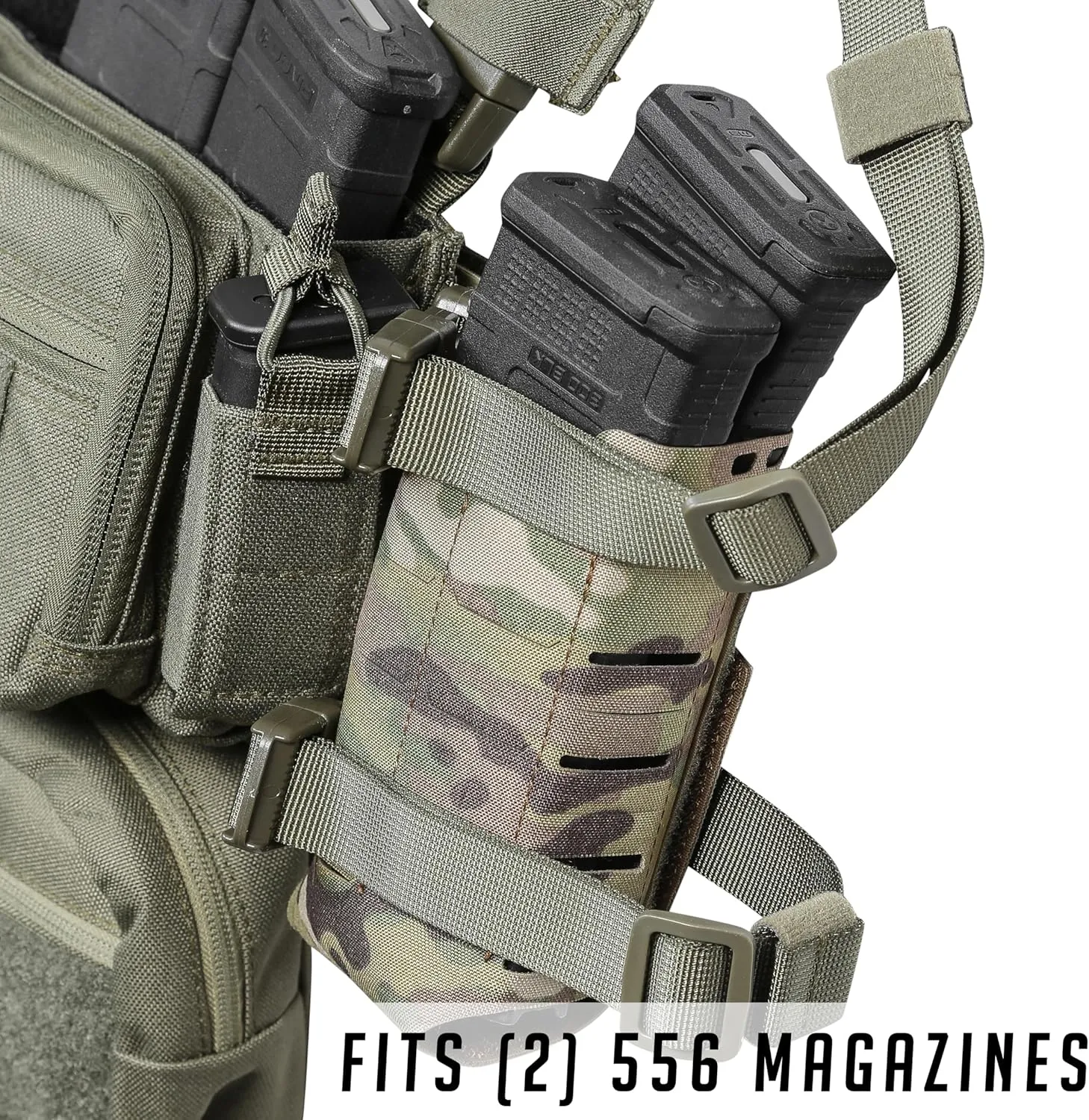 ACETAC Flex Expander Wing Pouch for Chest Rig, Compatible with Spiritus Systems Micro MK4/MK5 Haley Strategic D3CR Placard