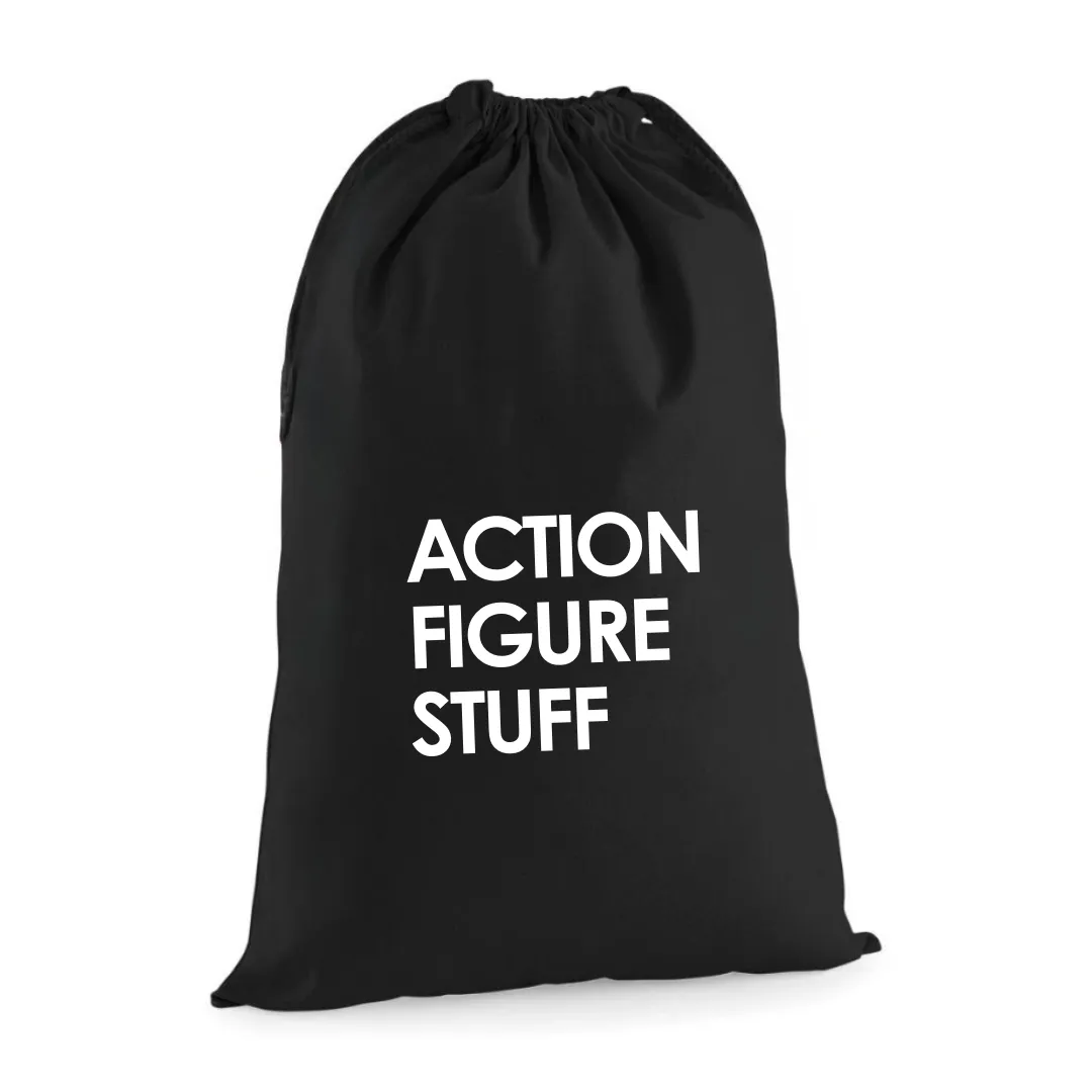 ACTION FIGURE STUFF DRAWSTRING BAG