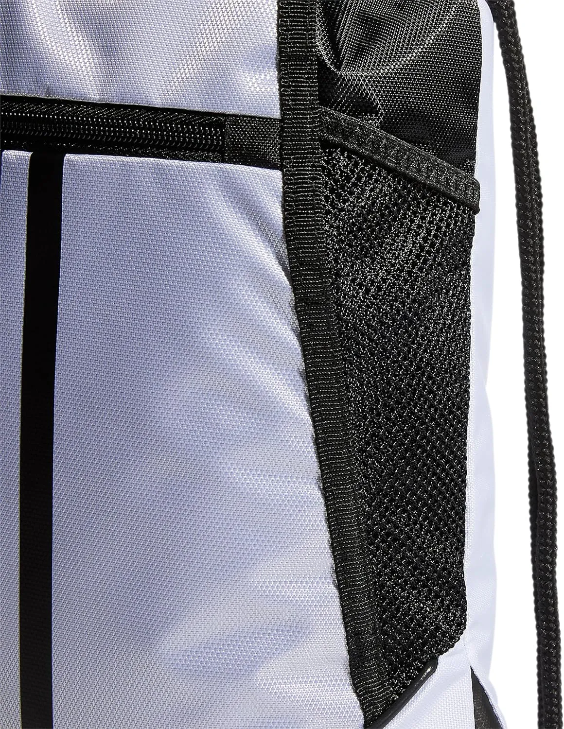 adidas Alliance Sackpack, Drawstring Backpack, Lightweight Small Gym Bag for Women and Men, White/Black/Black, One Size