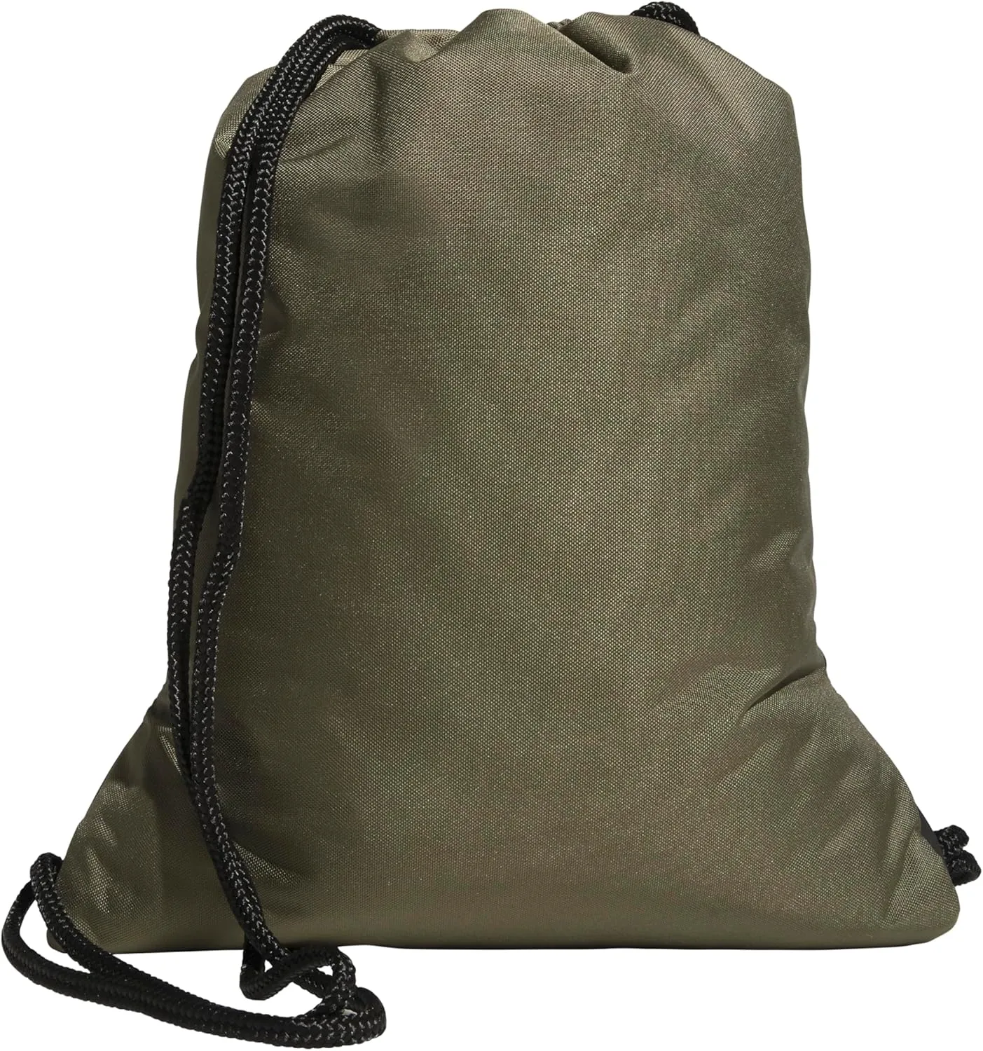 adidas Alliance Sackpack, Drawstring, Lightweight Small Gym Bag for Women, Soccer Backpack, Olive Strata Green/Black/Silver Metallic, One Size