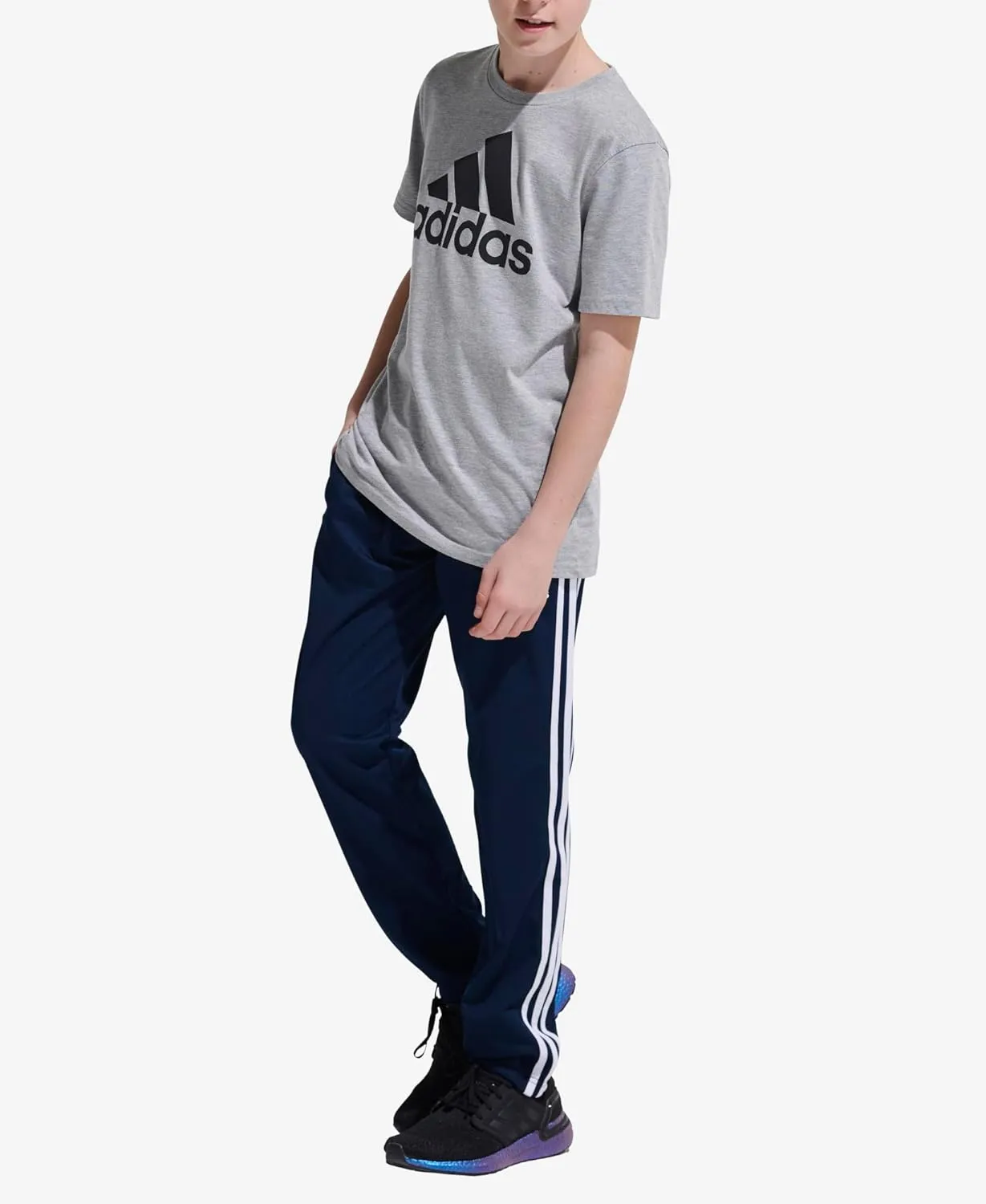 adidas Boys' Iconic Tricot Athletic Pants