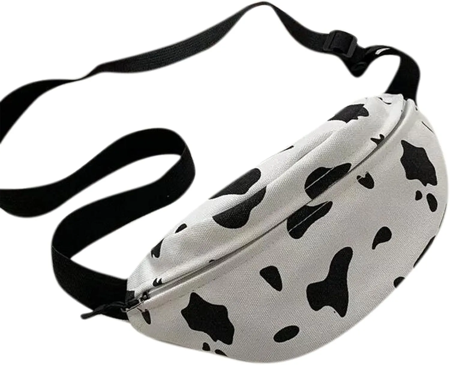 AIBEARTY Women Girls Fashion Cow Print Waist Bag Fanny Pack Pouch Sport Belt Bag Hip Chest Crossbody Shoulder Purse