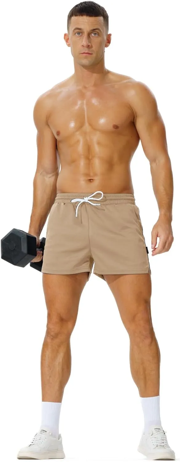 AIMPACT Mens Mesh Running Shorts 3 Inch Quick Dry Gym Athletic Workout Shorts for Men with Pockets