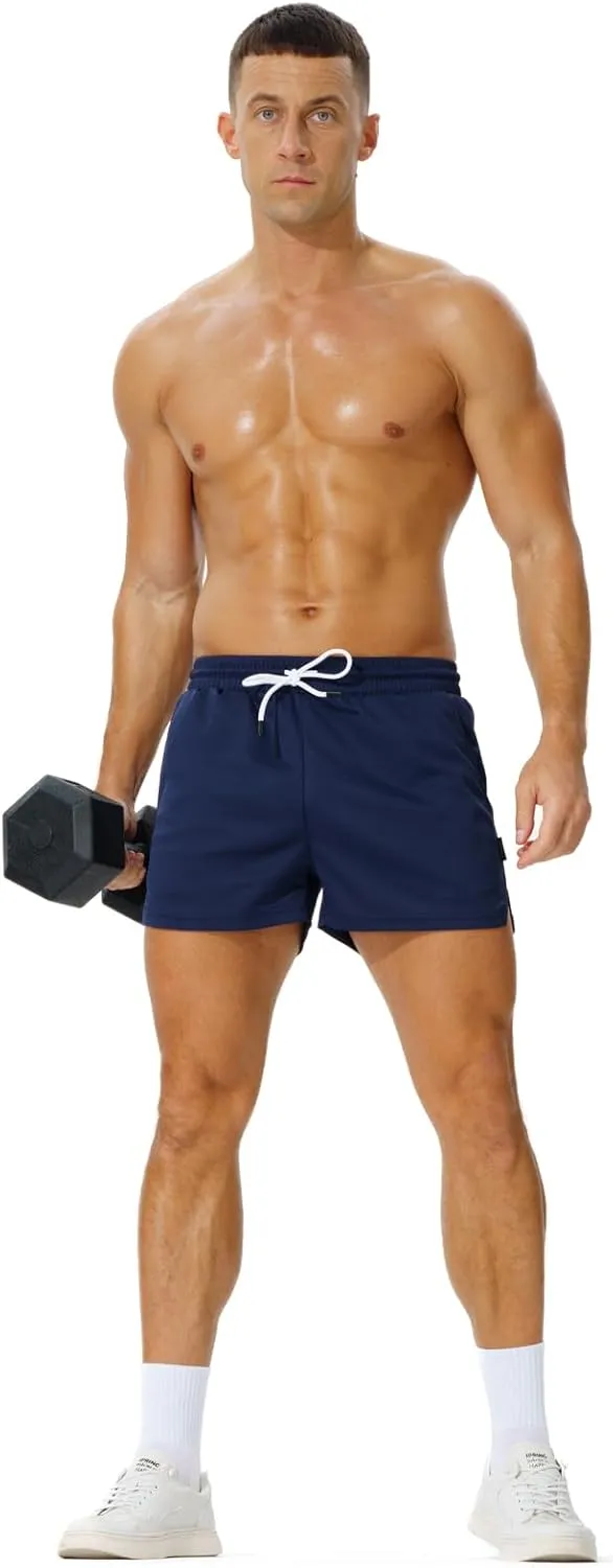 AIMPACT Mens Mesh Running Shorts 3 Inch Quick Dry Gym Athletic Workout Shorts for Men with Pockets