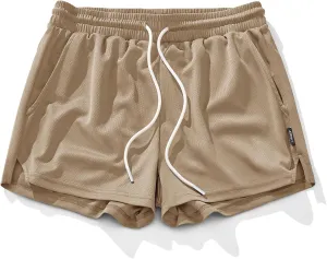 AIMPACT Mens Mesh Running Shorts 3 Inch Quick Dry Gym Athletic Workout Shorts for Men with Pockets