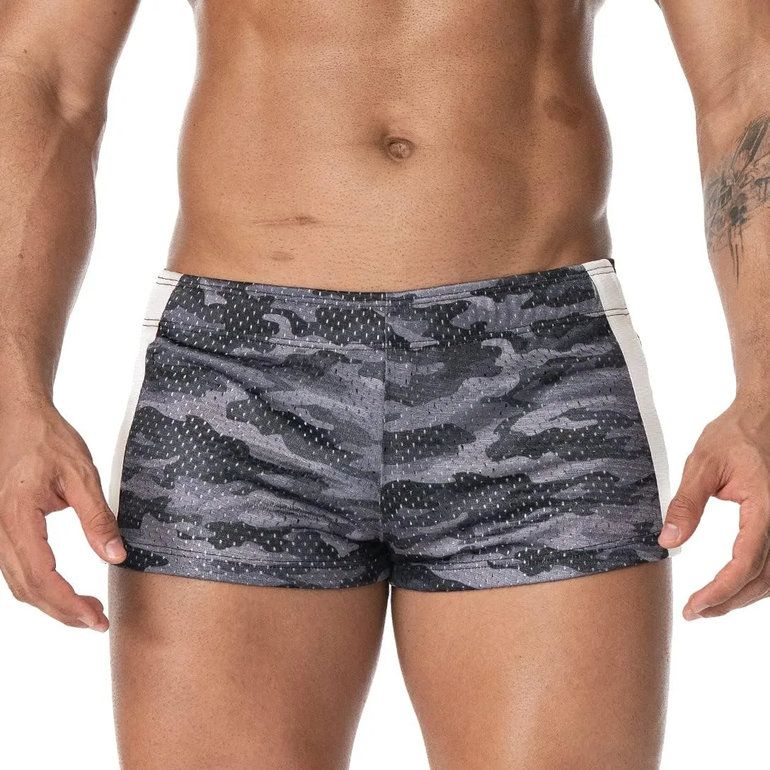 AIMPACT Men's Mesh Running Shorts Retro 3 Inch Quick Dry Gym Athletic Workout Short Shorts