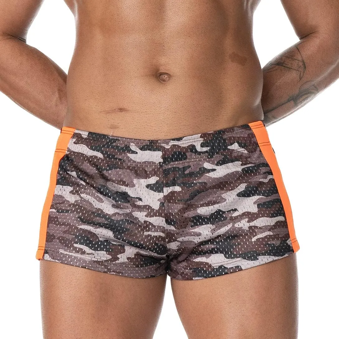 AIMPACT Men's Mesh Running Shorts Retro 3 Inch Quick Dry Gym Athletic Workout Short Shorts