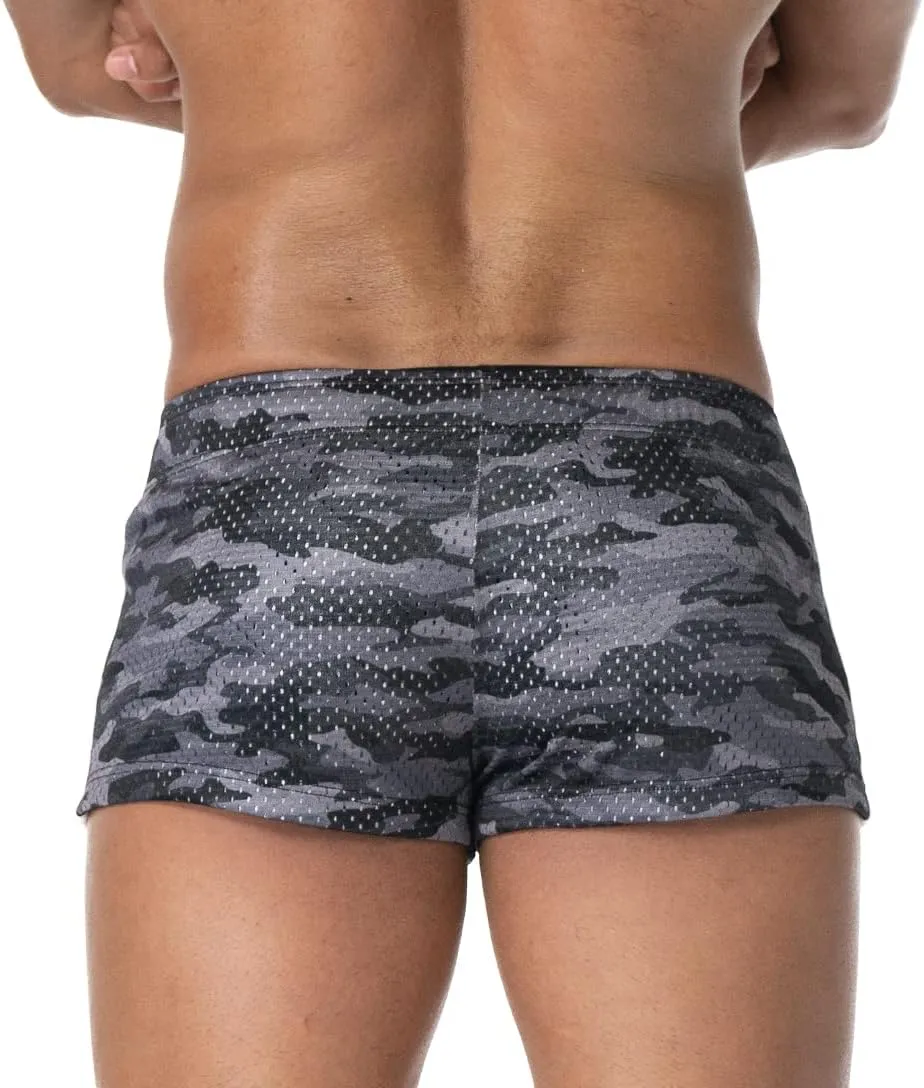 AIMPACT Men's Mesh Running Shorts Retro 3 Inch Quick Dry Gym Athletic Workout Short Shorts