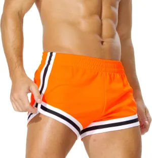 AIMPACT Men's Mesh Running Shorts Retro 3 Inch Quick Dry Gym Athletic Workout Short Shorts
