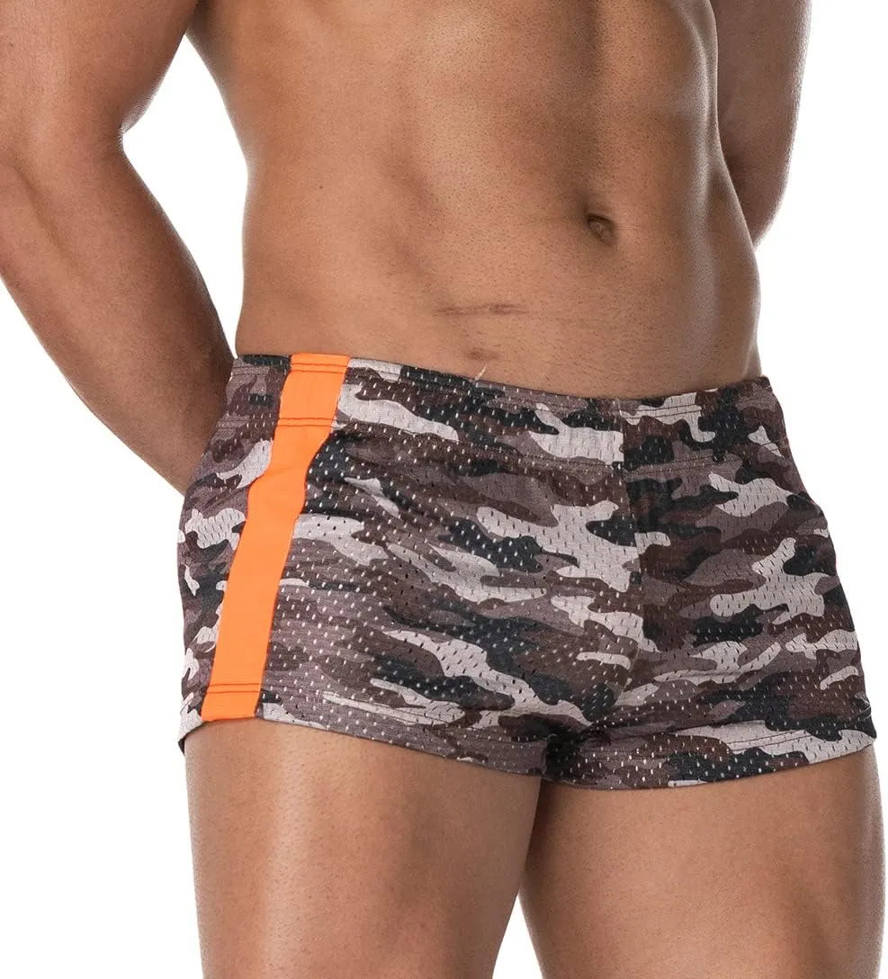 AIMPACT Men's Mesh Running Shorts Retro 3 Inch Quick Dry Gym Athletic Workout Short Shorts