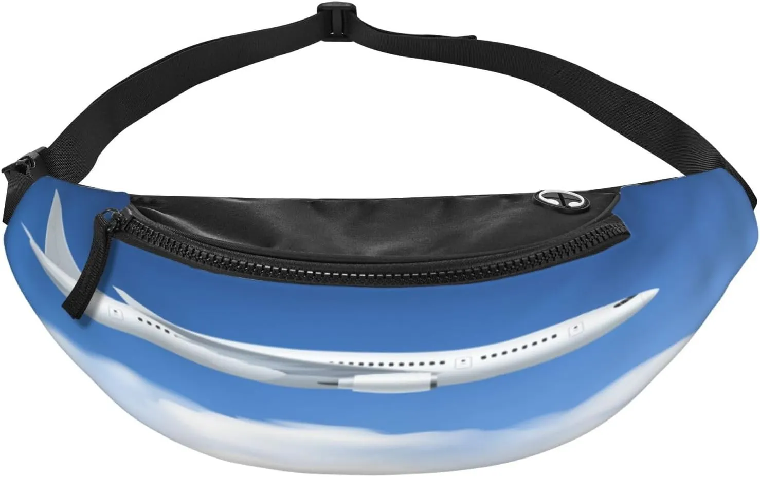 Airplane Air Fanny Pack, Crossbody Waist Packs for Women Men Waist Bags with Adjustable Strap for Travel Running Hiking Sport