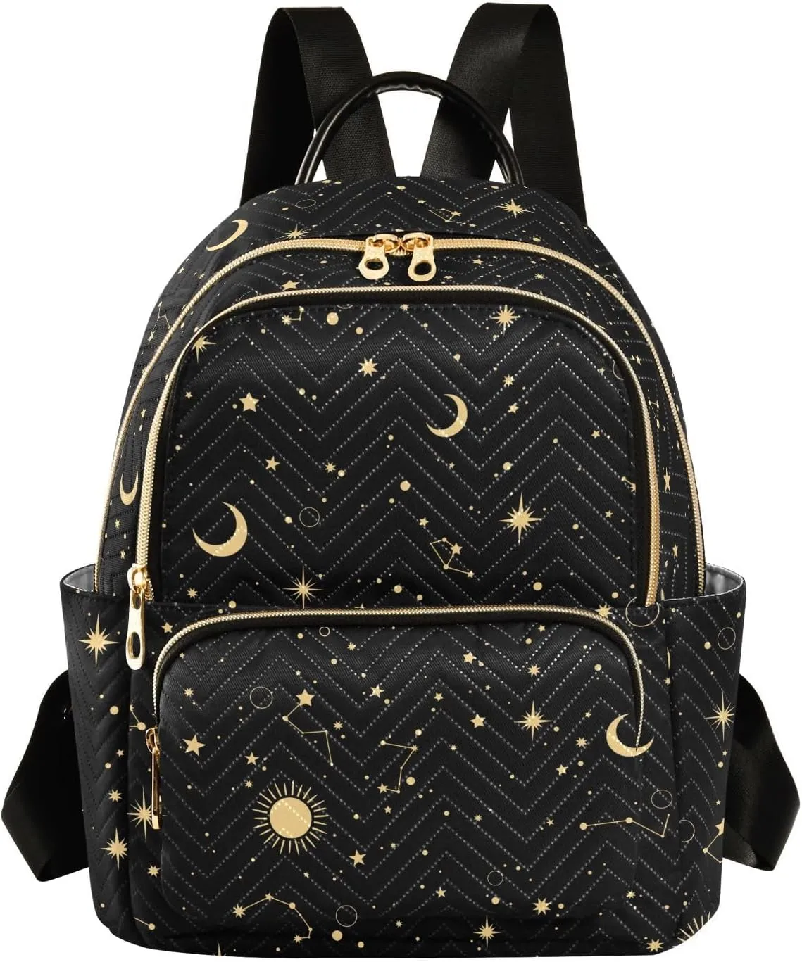 ALAZA Moon Sun Starry Night Women’s Backpack Purse Causal Daypack Work Travel College Business Trip Bag Shoulder Bag