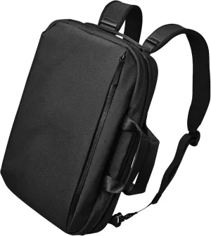 ALPAKA Elements Tech Brief Pro - Versatile Crossbody, Shoulder, Briefcase, and Backpack Laptop Bag - Fits 16-Inch MacBook Pro - Weatherproof Axoflux Black 600D Fabric 15L