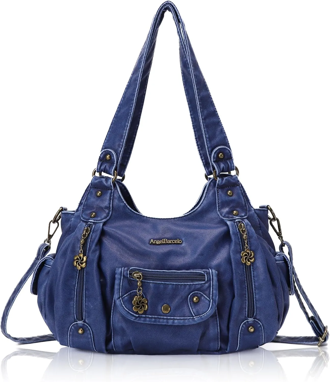 Angel Barcelo Womens Purses and Handbags PU Leather Shoulder Bag Fashion Hobo Bags for Girls