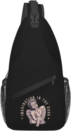 Angel Statue Crossbody Bags For Women Men Chest Backpack Gym Shoulder Bag Travel Outdoor Sports Casual Crossbody Bags