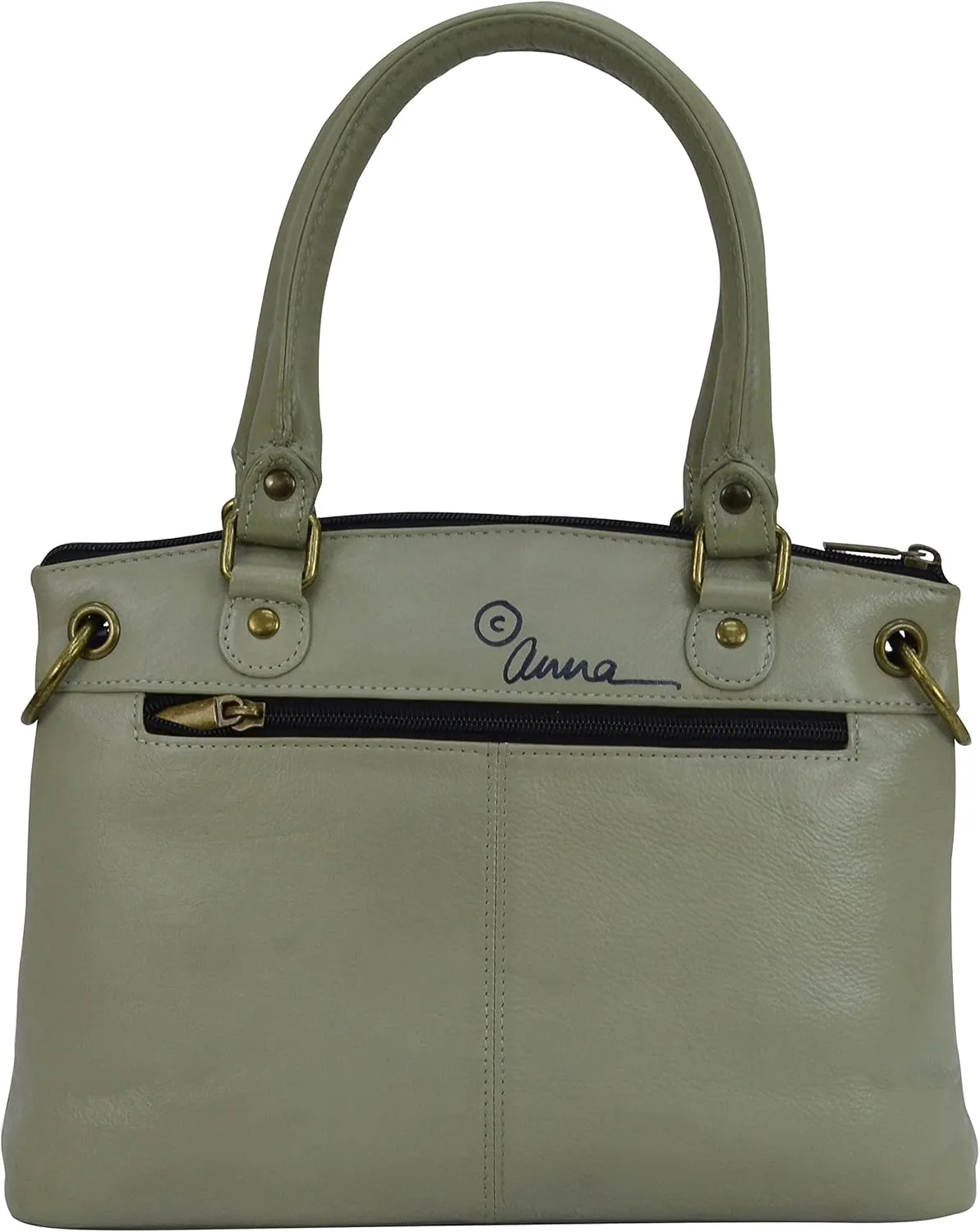 Anna by Anuschka Women's Original Genuine Leather Hand-Painted Small Satchel - Leather Handbag for Women