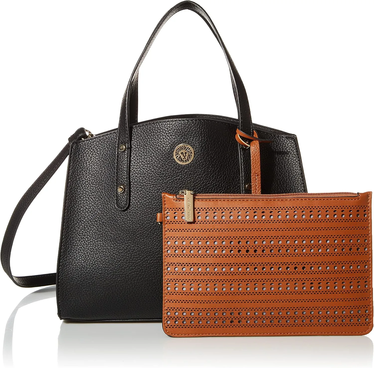 Anne Klein Triple Compartment Satchel