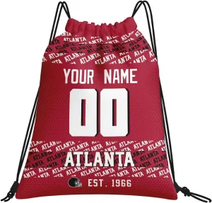 ANTKING Atlanta Drawstring Bags Backpack Custom Name Number for Men Women Youth Gifts