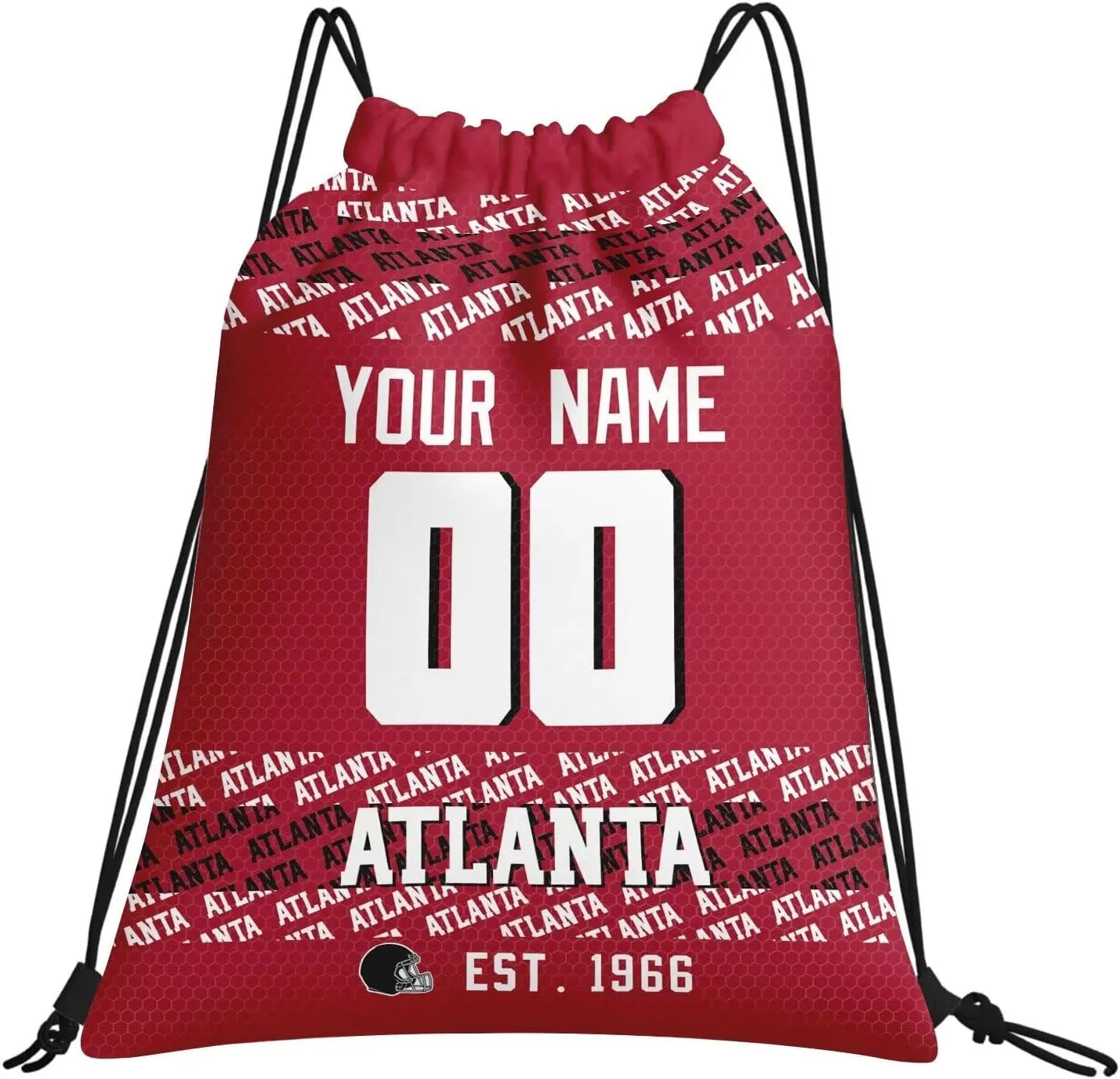 ANTKING Atlanta Drawstring Bags Backpack Custom Name Number for Men Women Youth Gifts