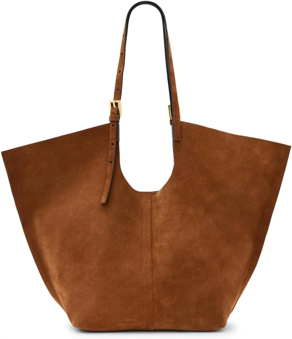 Ara Suede E/W Tote, Cognac Brown